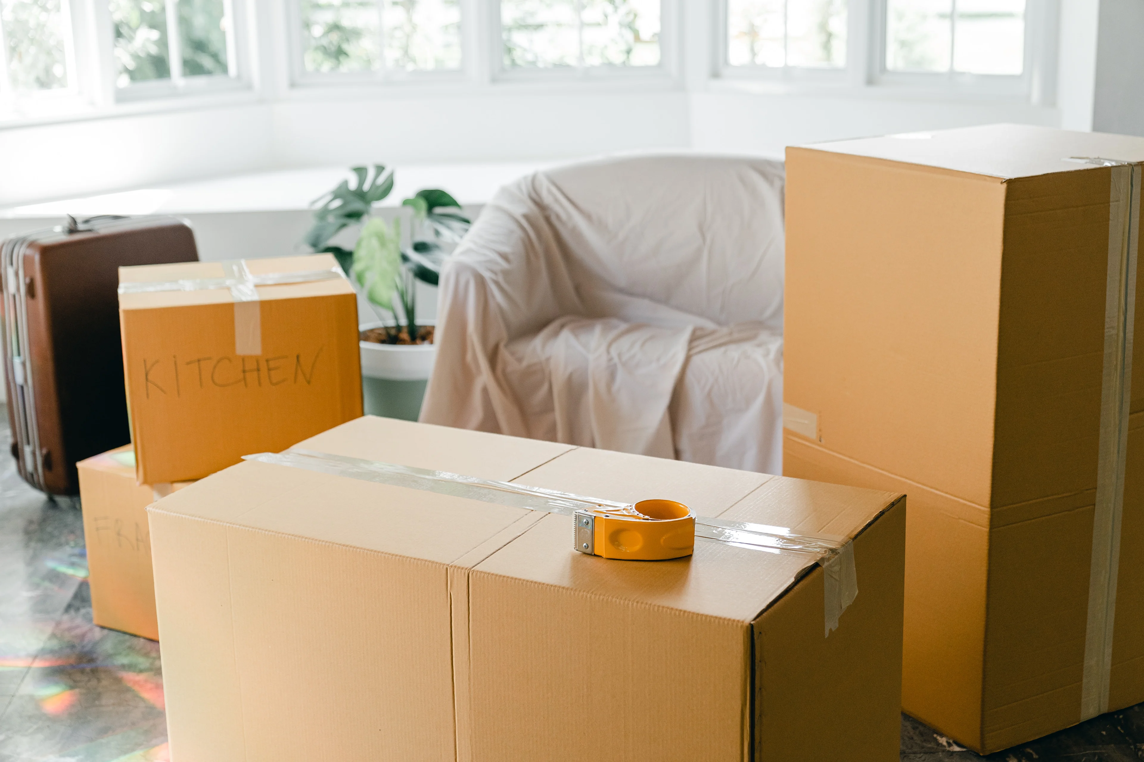 Easy Move team preparing household belongings for a smooth relocation